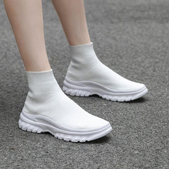 One-step Flying Knit Sneakers Newgew