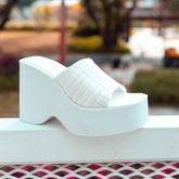 Minimalist Wedge Slide Sandals Newgew