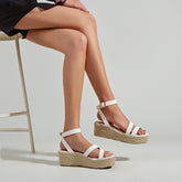Ankle StrapEspadrille Wedge Sandals Newgew