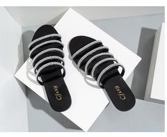 Hollowed Out Flat Sandals Newgew