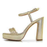 Square toes Ankle Strap Sandals Newgew