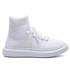 Front Lace-up Flying knit Casual Sneakers Newgew