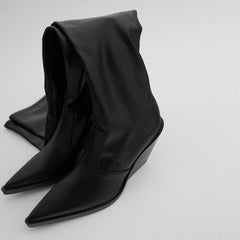 Overlength Wedge Boots Newgew