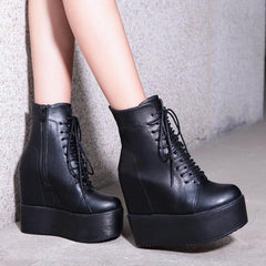 Slope Heeled Height Increase Boots Newgew