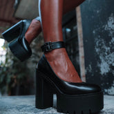 Waterproof Platform Thick High Heels Newgew