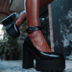 Waterproof Platform Thick High Heels Newgew