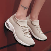 Front Lace-up Fly Knit Sneakers Newgew