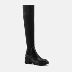 NewLong Thick High Heeled Elastic Over-knee Boots Newgew