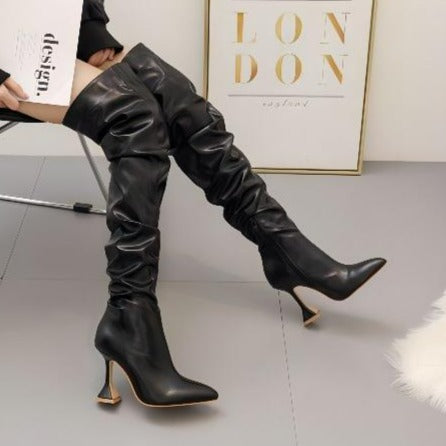 Over Knee Heeled Boots Newgew
