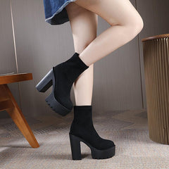 Stylish High-heeled Boots Newgew