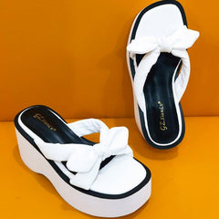 Thick Soled Slope Heel Butterfly Sandals Newgew