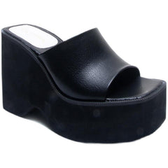 Minimalist Wedge Slide Sandals Newgew