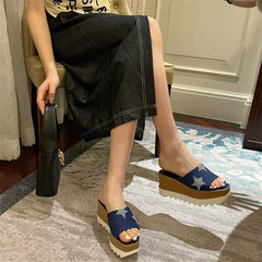 Denim Stars Waterproof Platform Sandals Newgew
