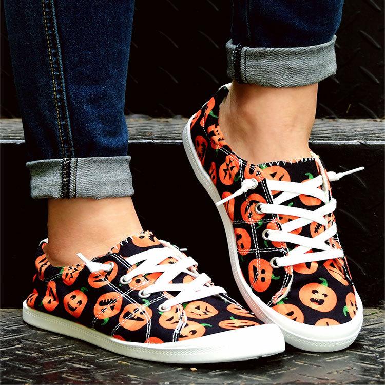 Newbell Halloween Pumpkin Casual Sneakers Newgew