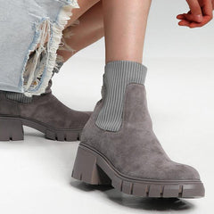 British Style Chunky Thick-soled Martin Boots Newgew