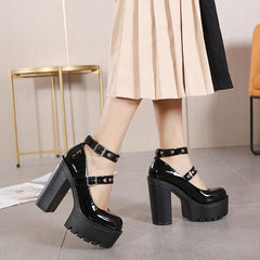 Halloween Chunky High Heels Newgew