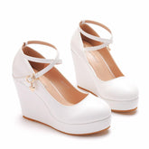 Cross Strap Waterproof Wedge Newgew
