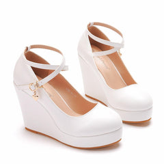 Cross Strap Waterproof Wedge Newgew