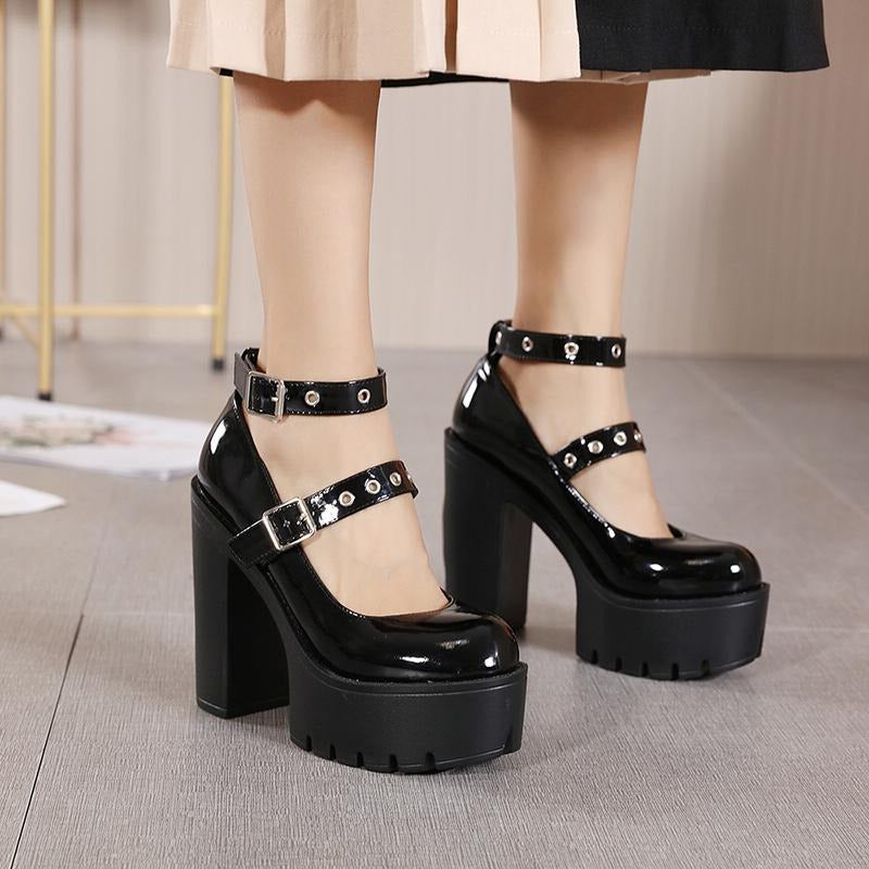 Halloween Chunky High Heels Newgew