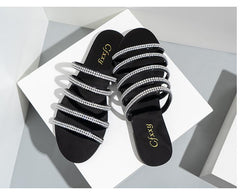 Hollowed Out Flat Sandals Newgew