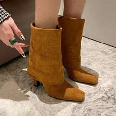 Thin High Heeled Trouser Tube Boots Newgew