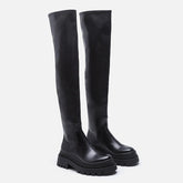 British Style Over-the-knee Thick-soled Boots Newgew