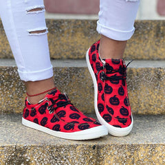 Halloween Pumpkin Flat Casual Sneakers Newgew