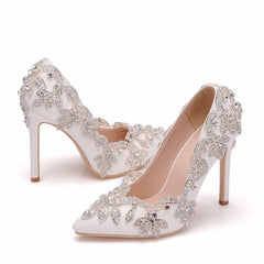 Sexy Rhinestones Pointed Toe Heels Newgew