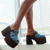 Buckle Design Thick Soled Chunky Sandals Newgew