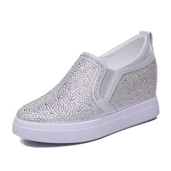Rhinestone Wedge Sneakers Newgew