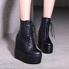 Slope Heeled Height Increase Boots Newgew