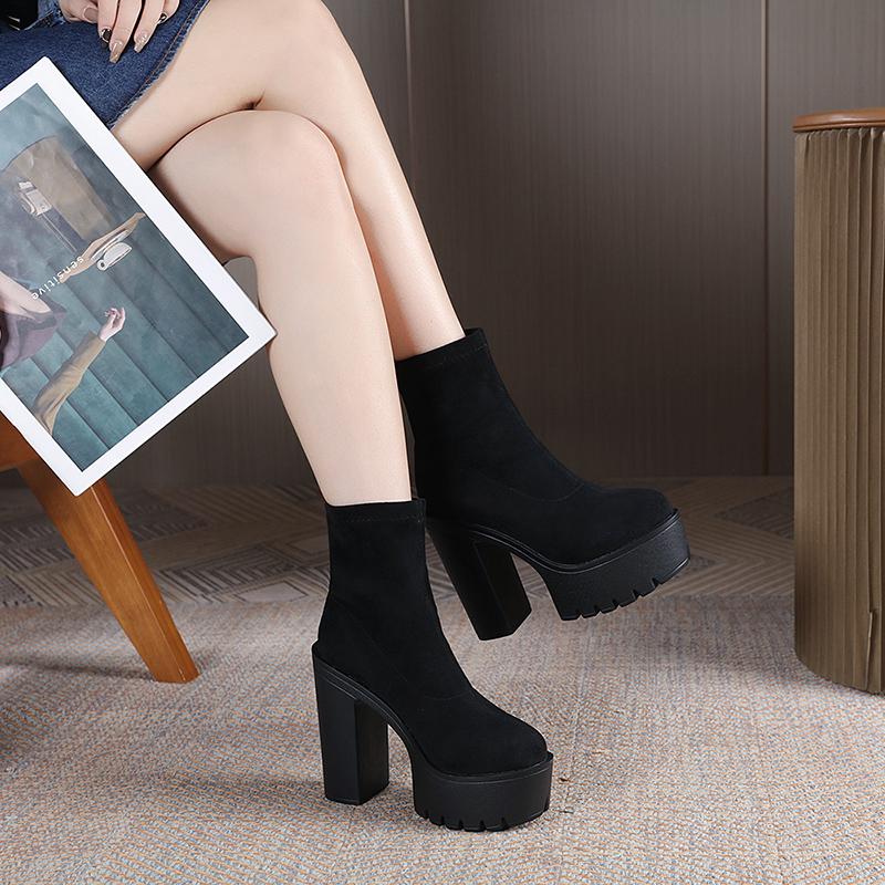 Stylish High-heeled Boots Newgew