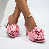 Fashionable Floral High-heeled Sandals Newgew