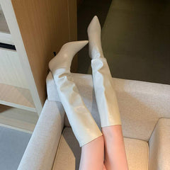 Vortex Kitten Heel Knee High Boots Newgew