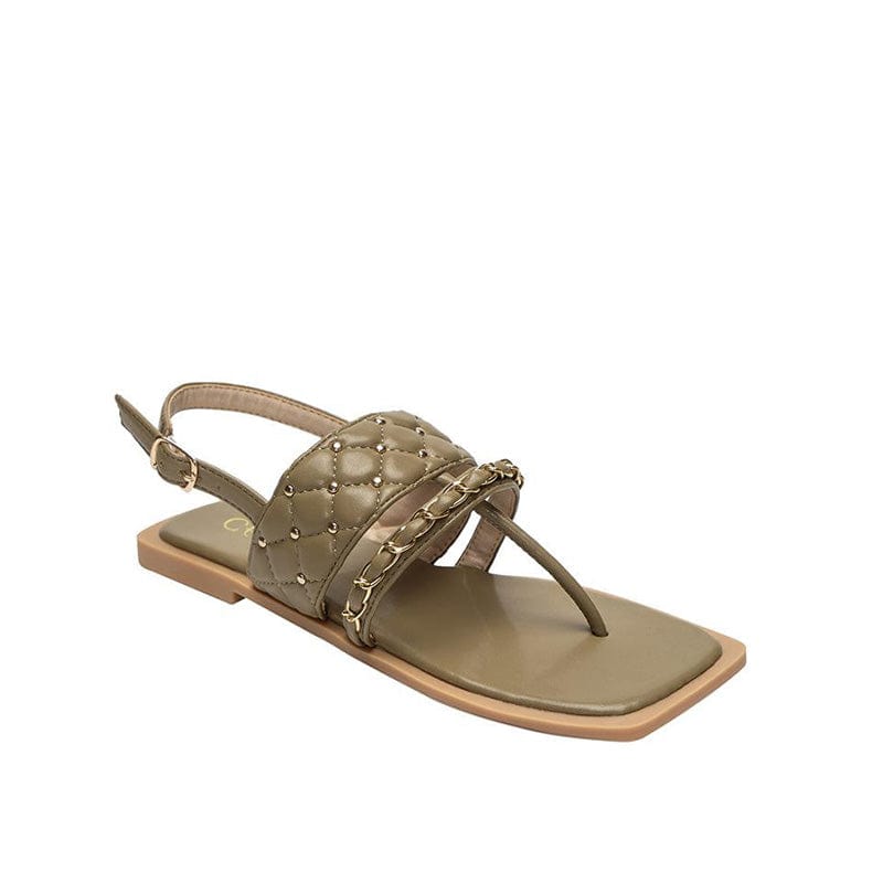 Rivet Chain Flat Sandals Newgew