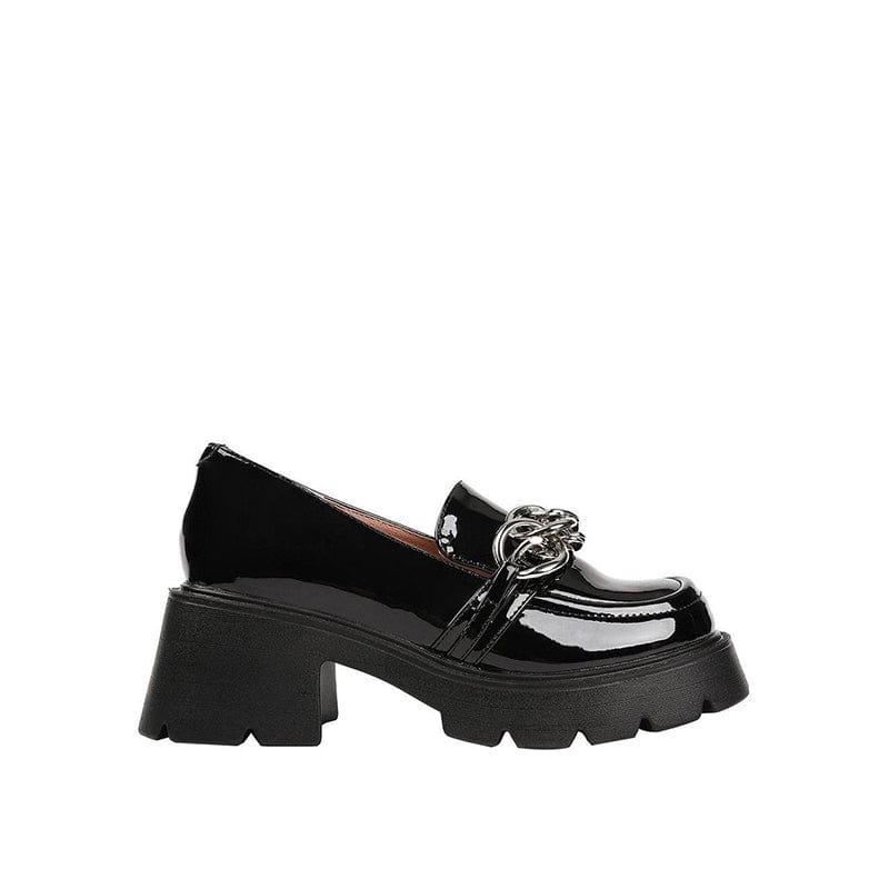 Wild Thick Heeled Loafers Newgew