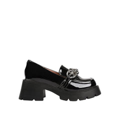 Wild Thick Heeled Loafers Newgew