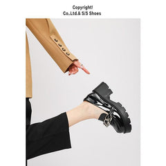 Wild Thick Heeled Loafers Newgew