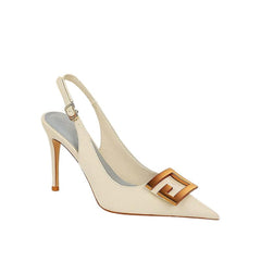 Metal Buckle Stiletto Heels Newgew