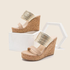 Open-toe Wedge Heel Sandals Newgew