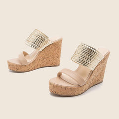 Open-toe Wedge Heel Sandals Newgew