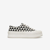 Checkerboard Lace-up Front Skate Shoes Newgew