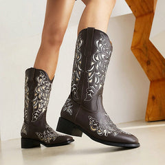 Western Rhinestone Tall Boots(Pre-Order) Newgew