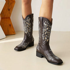 Western Rhinestone Tall Boots(Pre-Order) Newgew