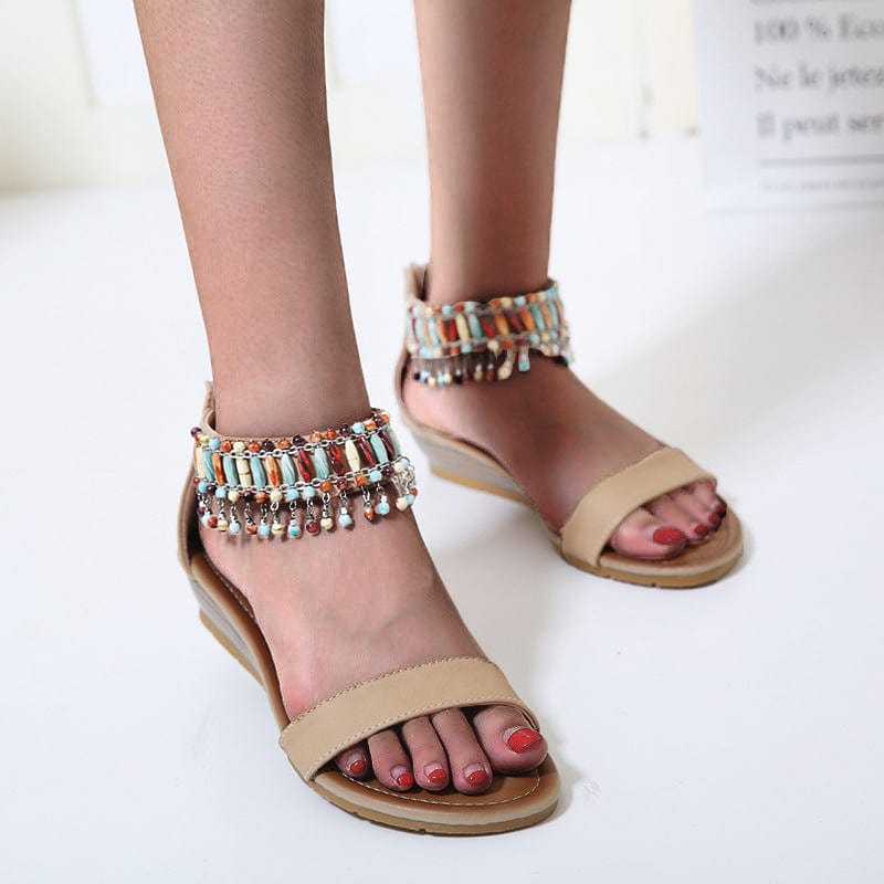 Wedge Heel Retro Sandals Newgew