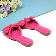 Bow Decor Slide Sandals Newgew