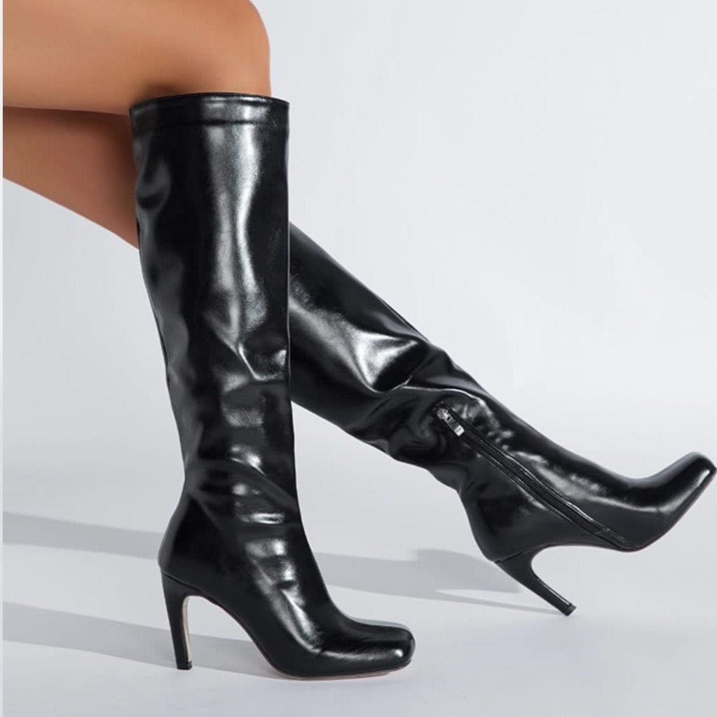 Knee Heel Boots Newgew