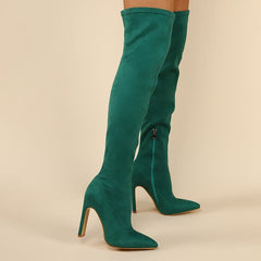 Over Knee Heeled Boots Newgew