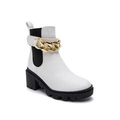 British style chunky heel Boots Newgew