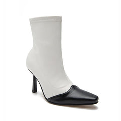 Pointed-Toe Kitten Heel Boots Newgew